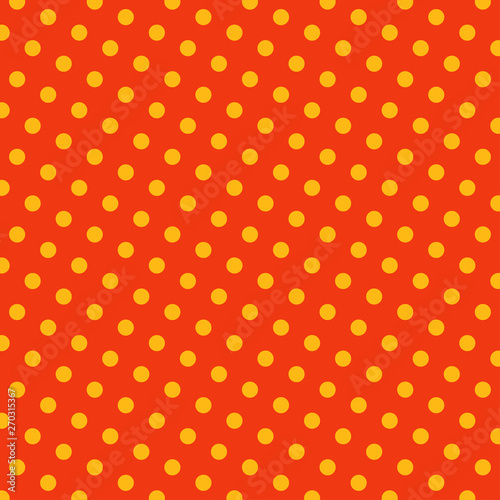 yellow dot patterns on orange background vector illustration 