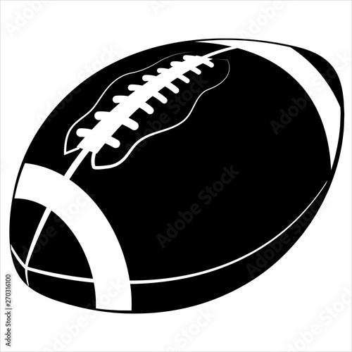 Simple Football Vector Icon Illustration Graphic