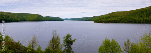 The Allegheny Reservoir in Warren County, Pennsylvania, USA behind Kinzua Dam on a spring day