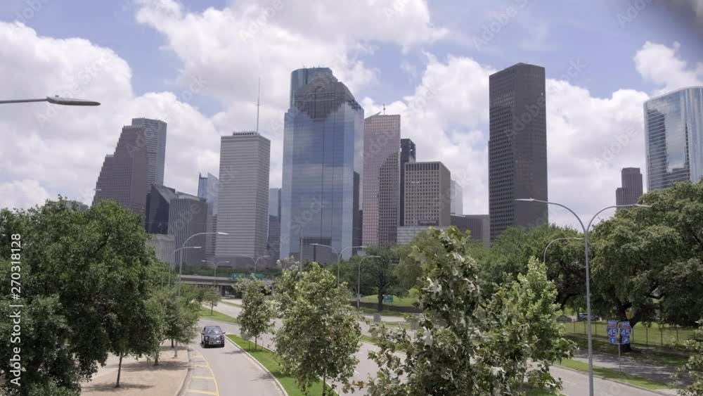 Downtown Houston in the summertime Downtown Houston in the summertime