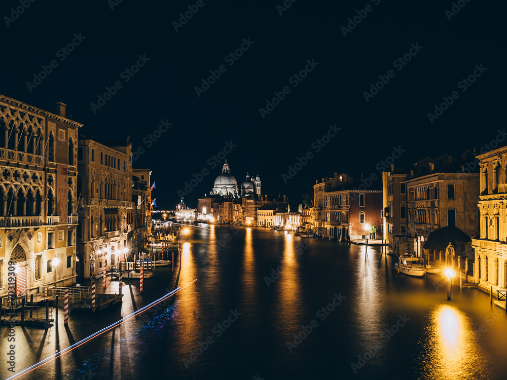 Night view from Ponte dell'Accademia.
