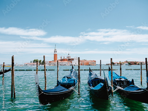 San Giorgio Maggiore and gondolas in Venice © Yudai Ibusuki