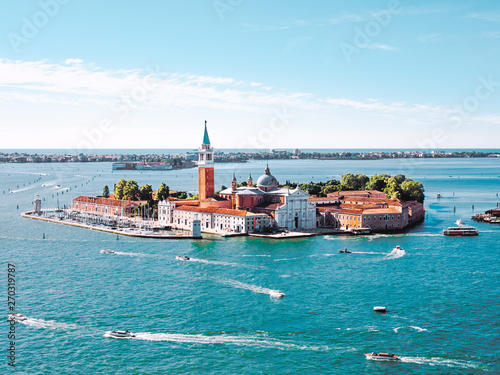 San Giorgio Maggiore, Venice blue sky photo