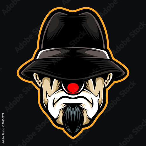 cholo clown vector