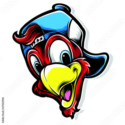 funky parrot logo