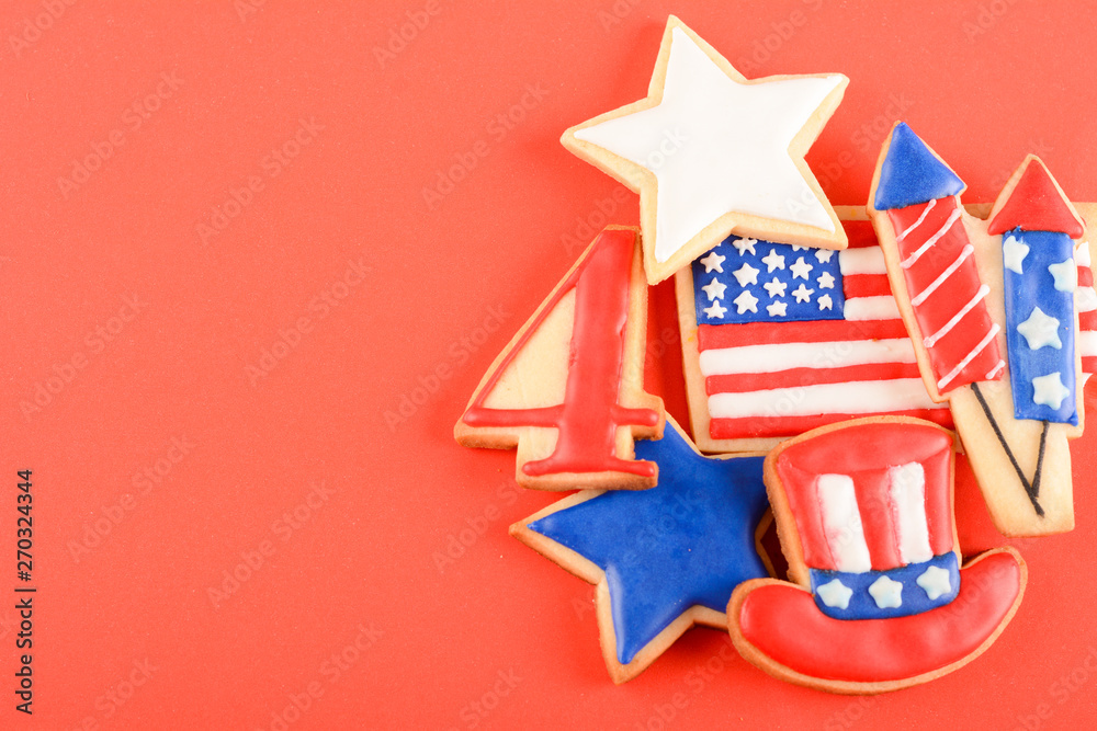 Patriotic cookies for 4th of July. Patriotic cookies for 4th of July.