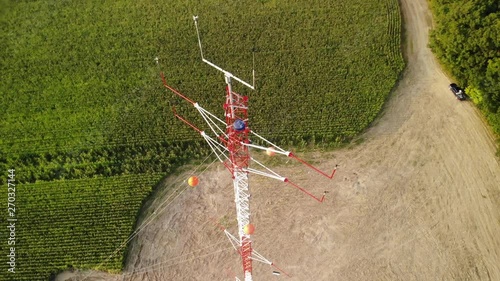 Aerial view of a Eddy Covariance Tower photo