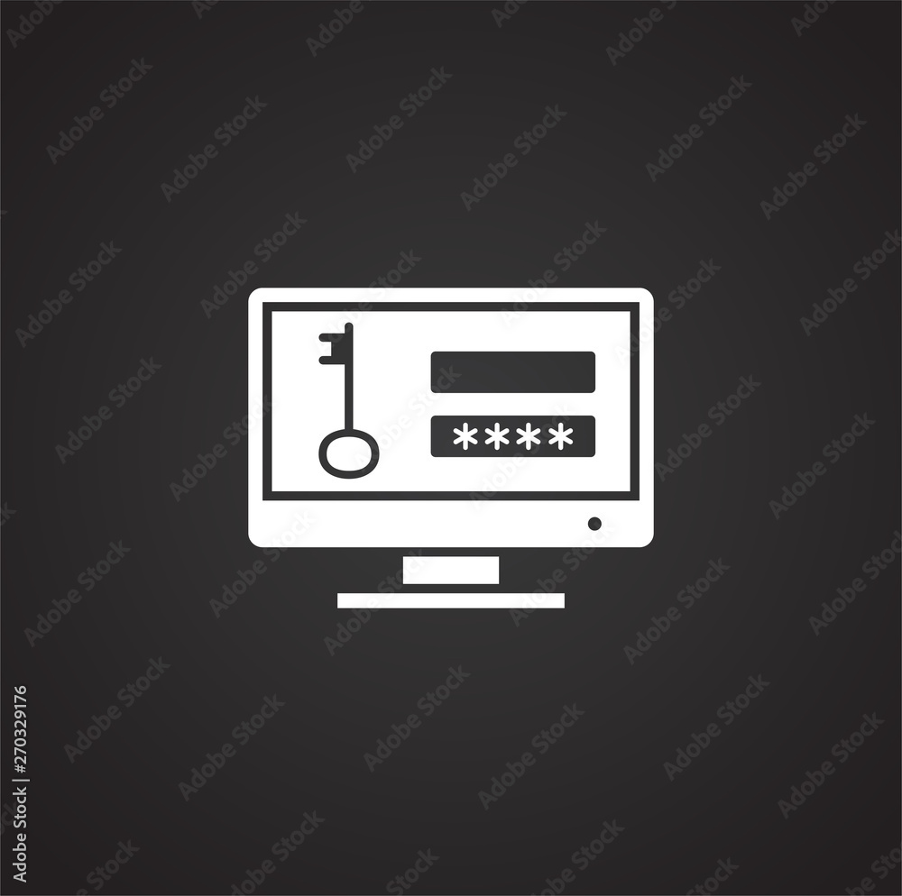Password related icon on background for graphic and web design. Simple illustration. Internet concept symbol for website button or mobile app. Password related icon on background for graphic and web design. Simple illustration. Internet concept symbol for website button or mobile app.