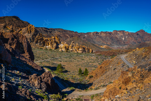 Fototapeta Naklejka Na Ścianę i Meble -  interesting rock formations in the Teide National Park in Tenerife