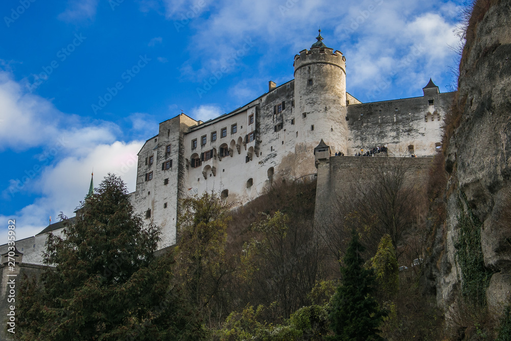 Antica fortezza di Salisburgo in Austria