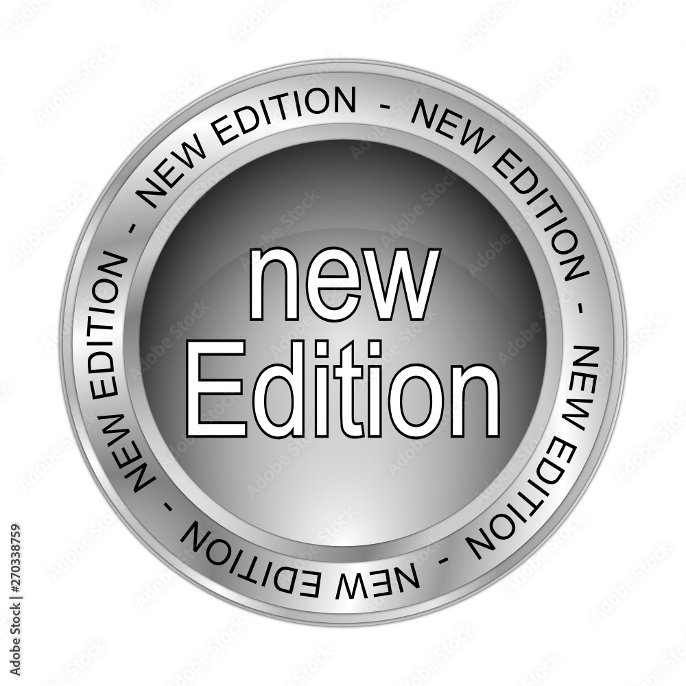 New Edition Button - 3D illustration New Edition Button - 3D illustration