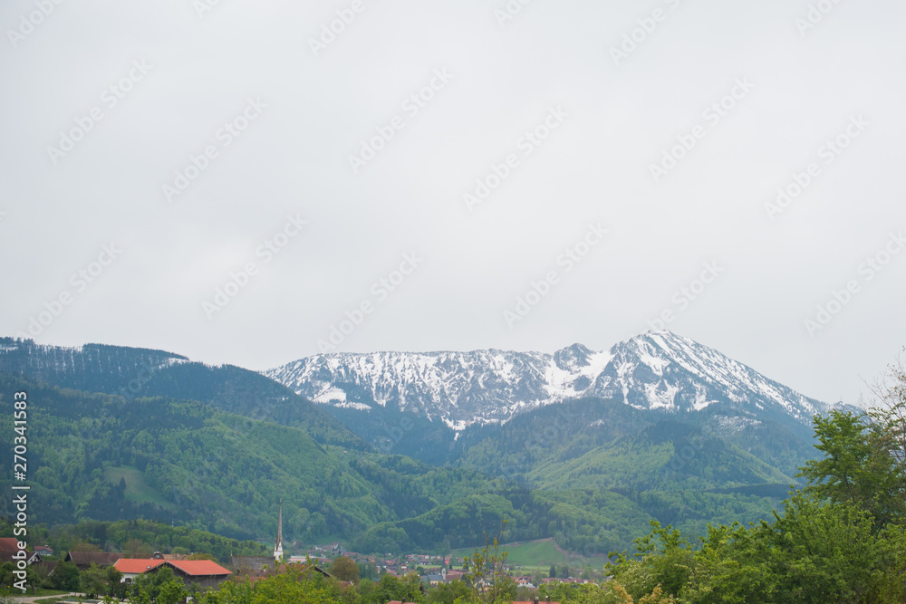 Views of Alps mountains in Austria
