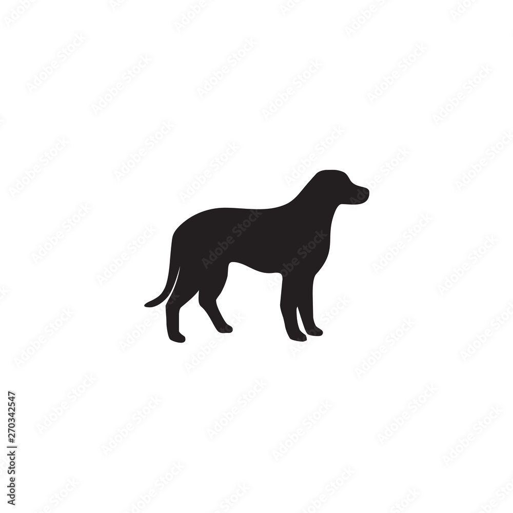 Dog logo silhouette vector template