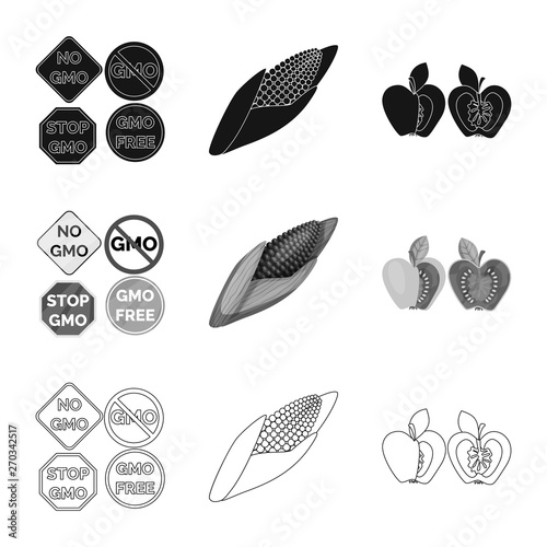 Vector design of test and synthetic logo. Collection of test and laboratory stock symbol for web.