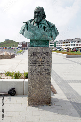 August Heinrich Hoffmann of Fallersleben Monument, Heligoland