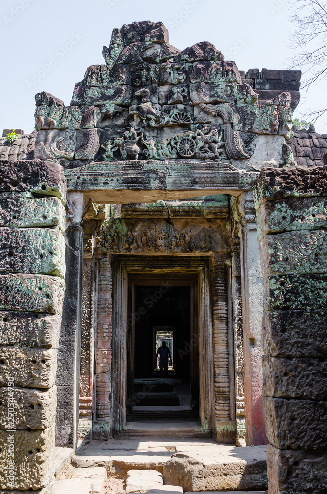 Preah Khan Temple is The One of Ancient Temple In Angkor Thom Area at Siem Reap Province, Cambodia.