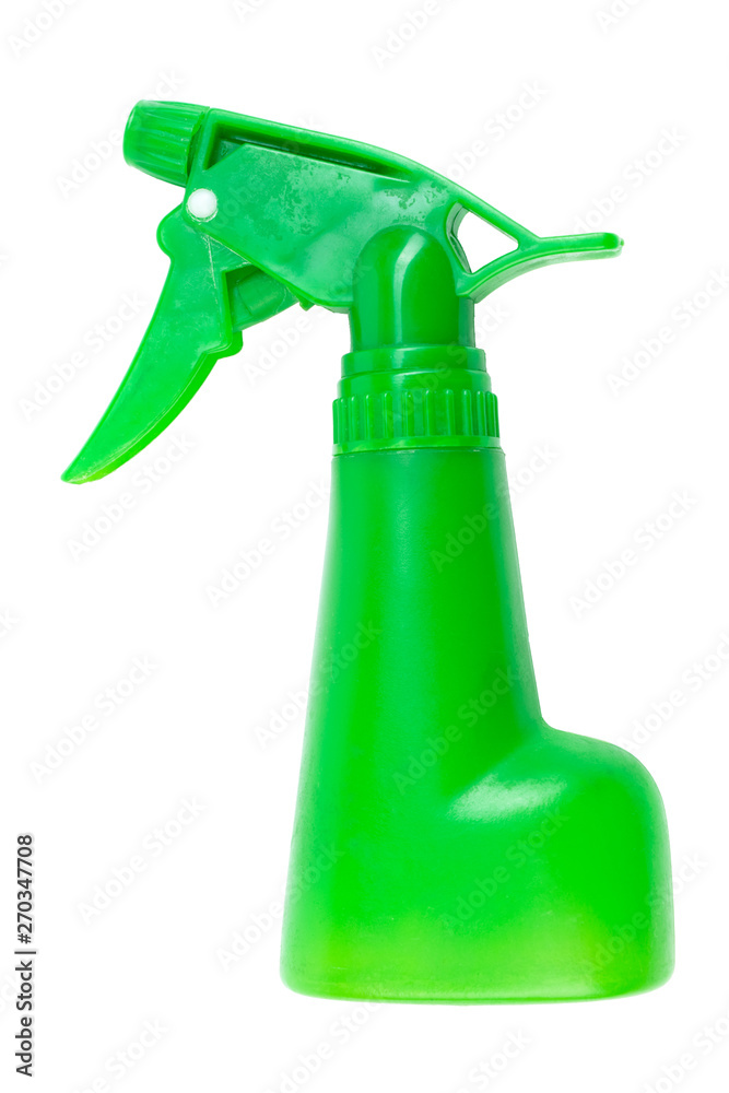 Plastic spray pistol cleaner bottle. Isolated on white background. Plastic spray pistol cleaner bottle. Isolated on white background.