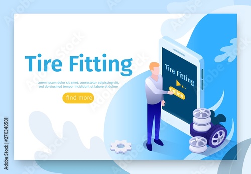 Banner for Online Searching Tire Fitting Service