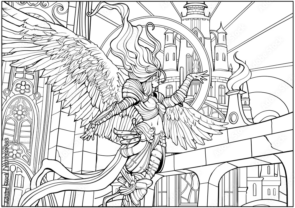 Archangel Coloring Pages For Adults
