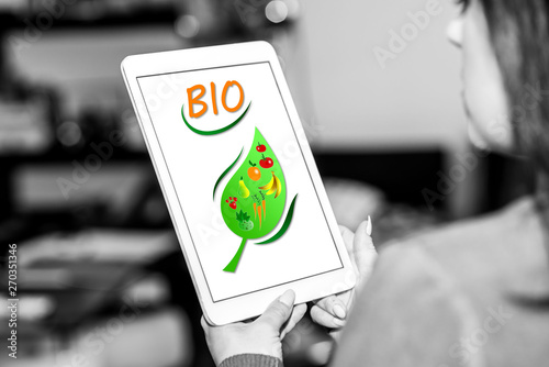 Bio concept on a tablet