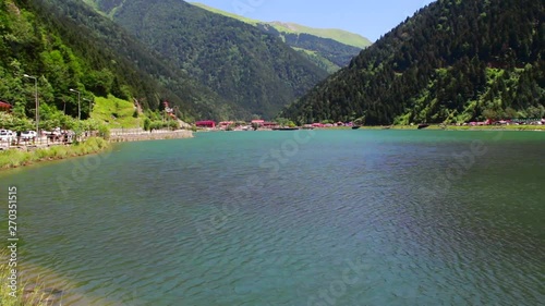 lake in mountains blacksea city photo