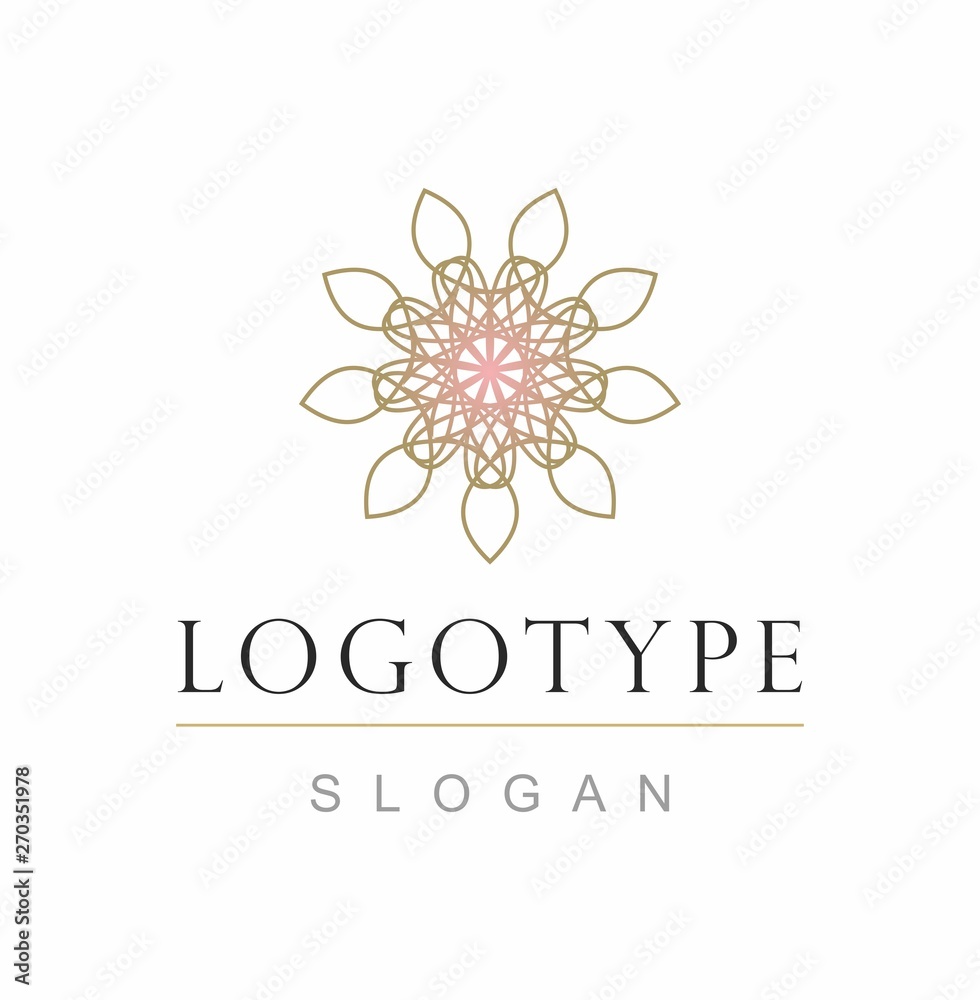 Round geometry decoration logo. Round geometry decoration logo.