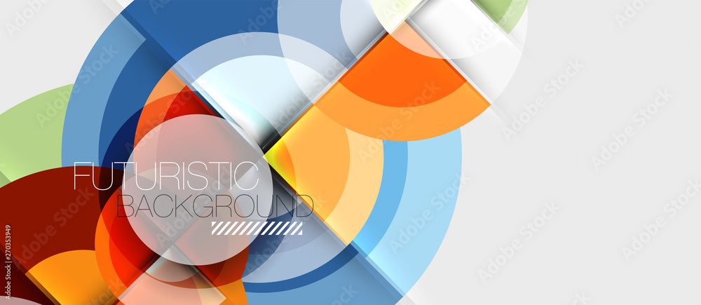 Geometric design abstract background - circles Geometric design abstract background - circles