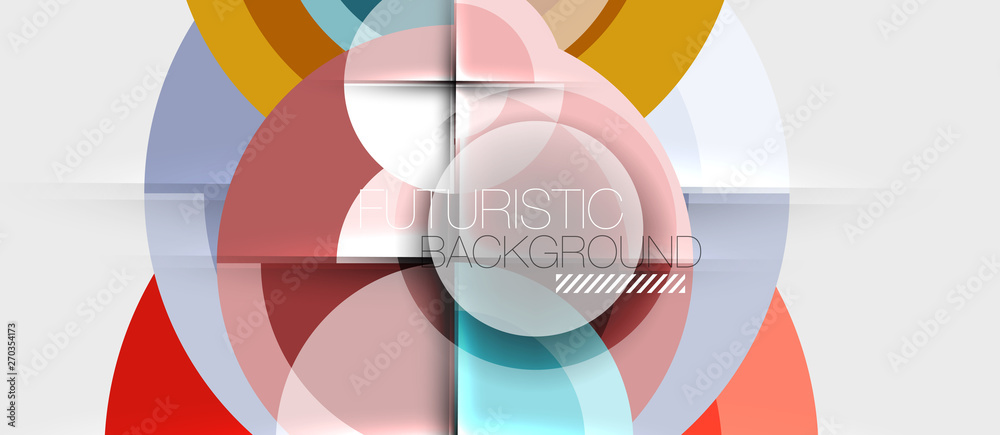 Geometric design abstract background - circles Geometric design abstract background - circles