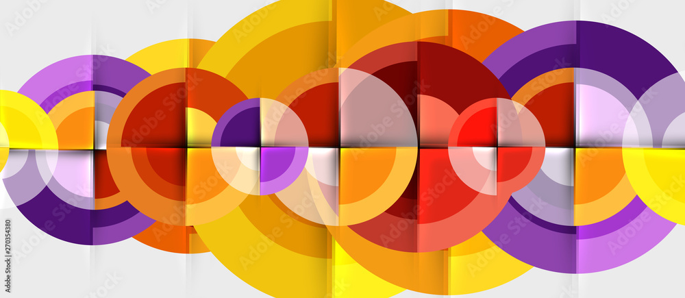 Geometric design abstract background - circles