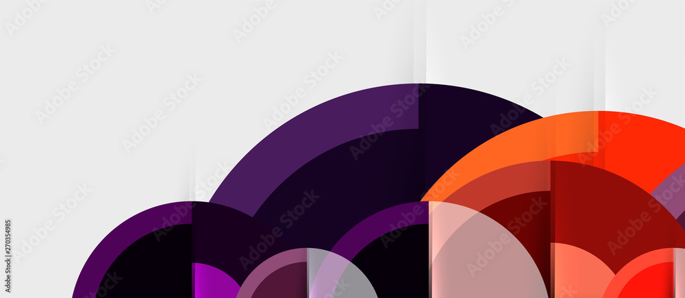 Fototapeta premium Circular geometrical design template