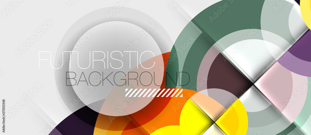 Geometric design abstract background - circles