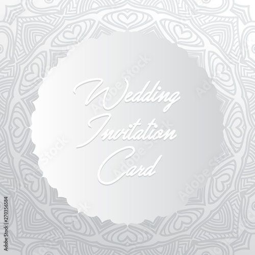 wedding invitation card paper cut design