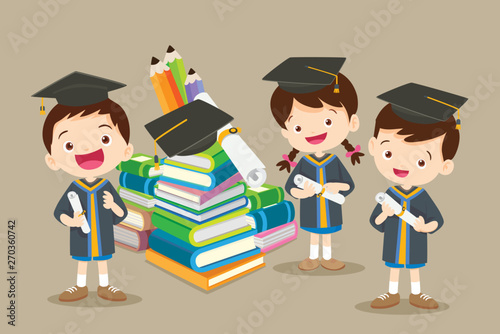Congratulations students and big books