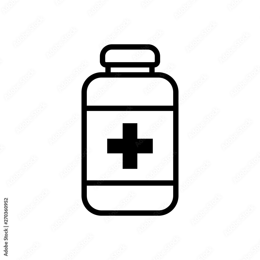 Medical Bottle icon vector Medical Bottle icon vector