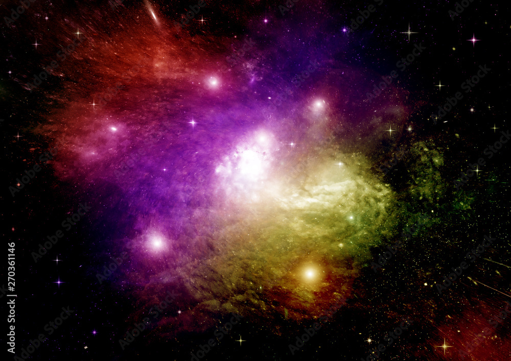 Fototapeta premium galaxy in a free space