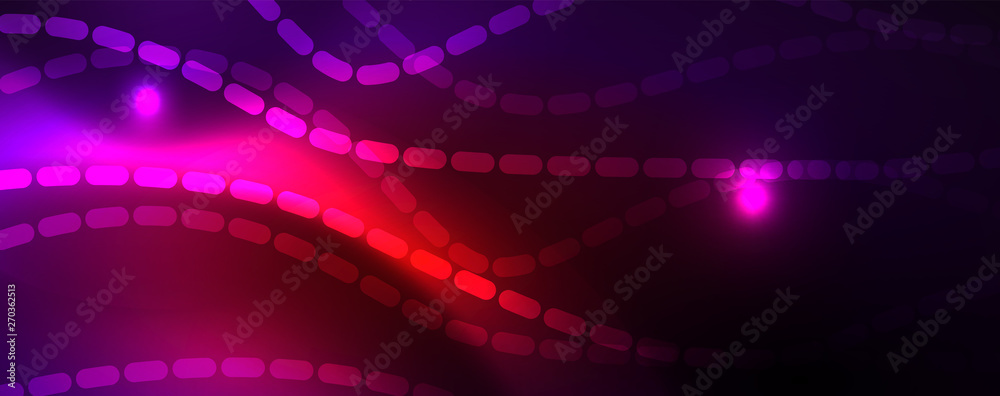 Neon vector wave lines abstract background, magic futuristic techno design Neon vector wave lines abstract background, magic futuristic techno design