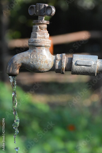 water tap in garden