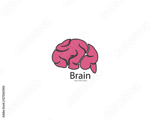 Brain Logo Template vector icon illustration design 