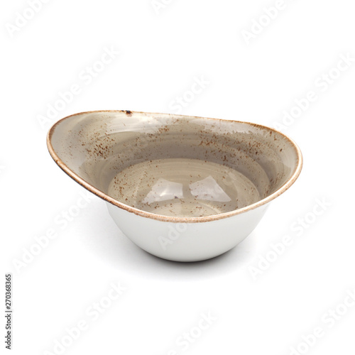 brown ceramic handmade design salad bowl