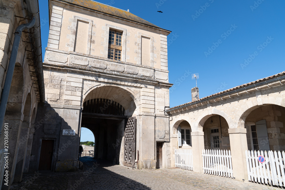 medieval gate fortress in Saint Martin de Re UNESCO Isle France