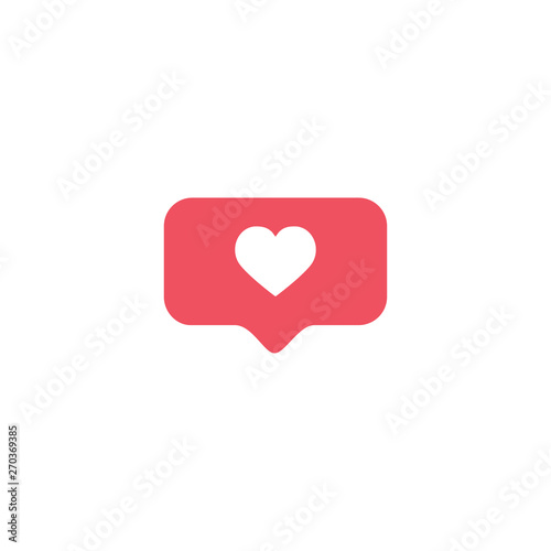 Social network. Notification Icon. Like icon vector