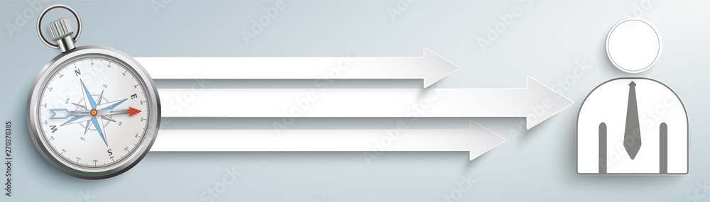 Compass 3 Arrows Red Businessman Header Compass 3 Arrows Red Businessman Header