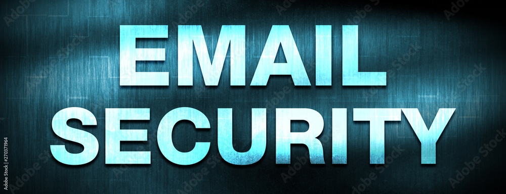 Email Security abstract blue banner background Email Security abstract blue banner background
