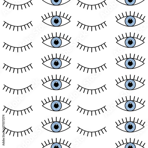 Abstract seamless sport eyes pattern for girls, boys. Creative sport vector pattern with psychodelic eyes. Funny eyes pattern for textile and fabric. Fashion sport style. 