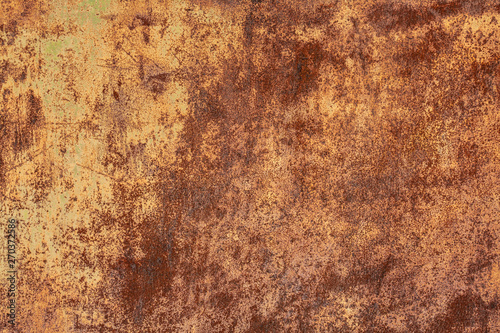 Grunge rusted metal texture. Rusty corrosion and oxidized background. Worn me...