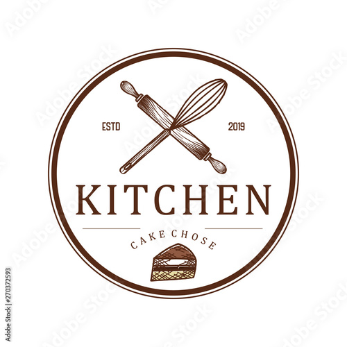 Logo for restaurants or kitchen bakeries and catering