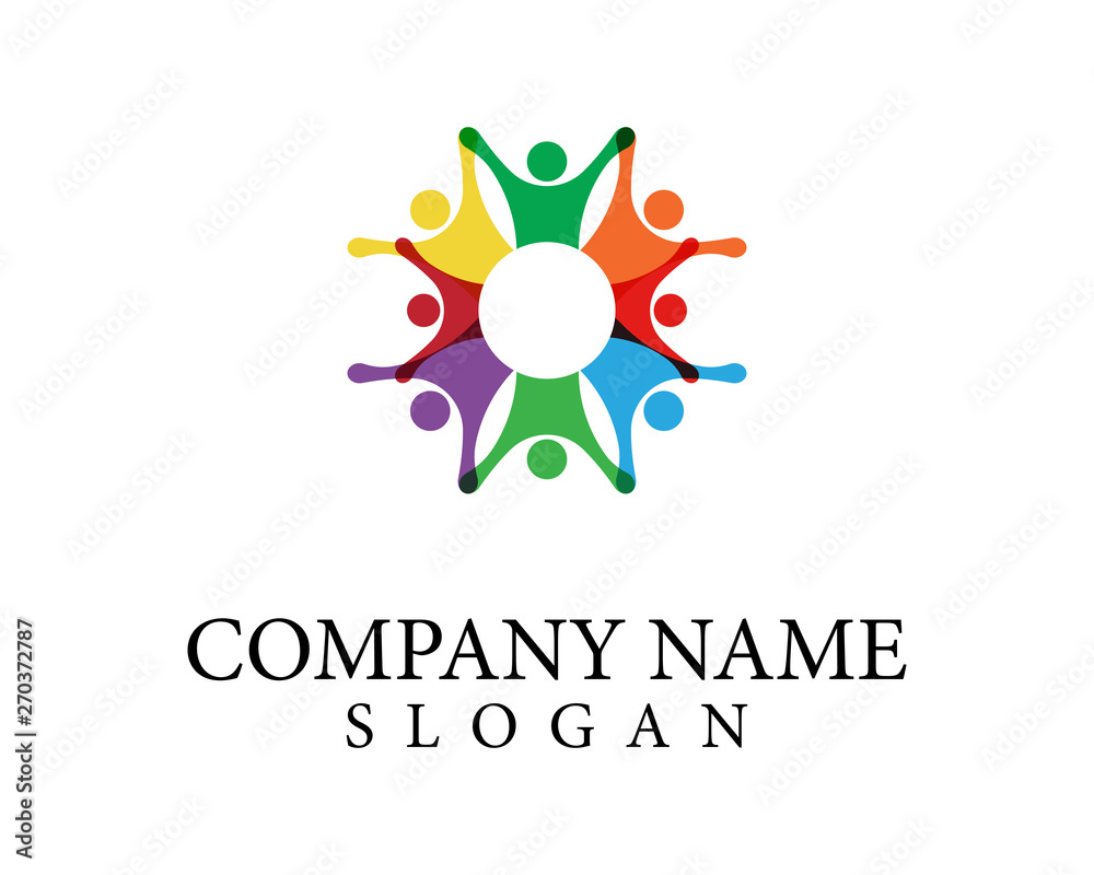 Community people care logo and symbols template