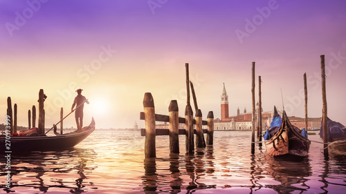 early sunrise at venice, italy