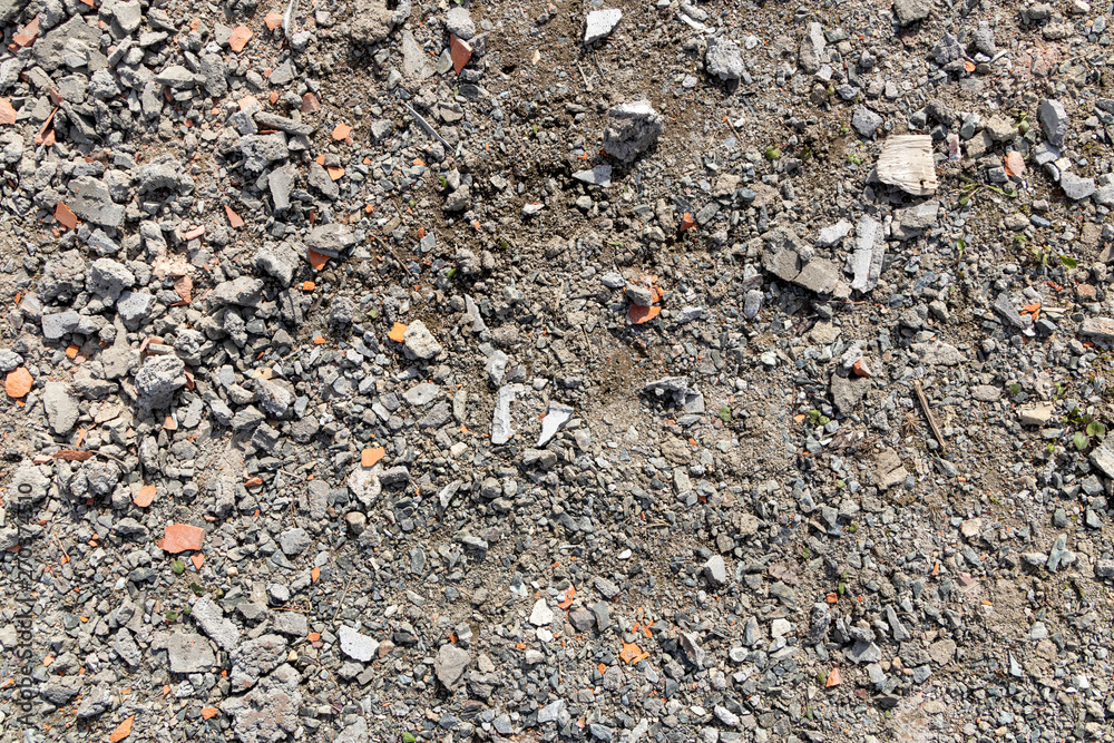 Ground stone grey background of many small stones Ground stone grey background of many small stones