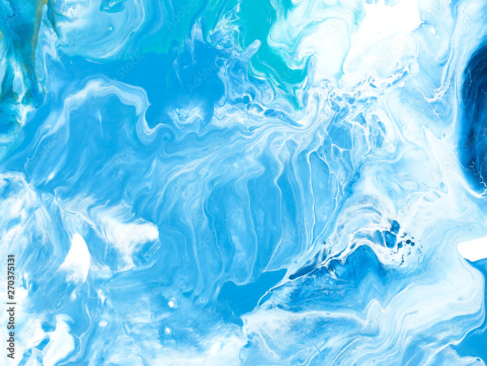 Blue creative abstract hand painted background, marble texture, abstract ocean Blue creative abstract hand painted background, marble texture, abstract ocean